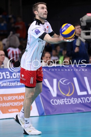  12.12.2012 RZESZOW SIATKOWKA LIGA MISTRZOW MEN CEV VOLLEYBALL CHAMPIONS LEAGUE 2013 MATCH ASSECO RESOVIA RZESZOW - ARAGO DE SETE N/Z NIKOLA KOVACEVIC  