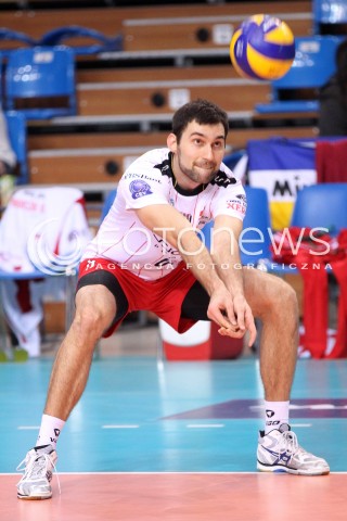  12.12.2012 RZESZOW SIATKOWKA LIGA MISTRZOW MEN CEV VOLLEYBALL CHAMPIONS LEAGUE 2013 MATCH ASSECO RESOVIA RZESZOW - ARAGO DE SETE N/Z GRZEGORZ KOSOK  