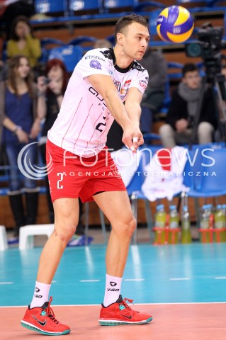  12.12.2012 RZESZOW SIATKOWKA LIGA MISTRZOW MEN CEV VOLLEYBALL CHAMPIONS LEAGUE 2013 MATCH ASSECO RESOVIA RZESZOW - ARAGO DE SETE N/Z PAUL LOTMAN  