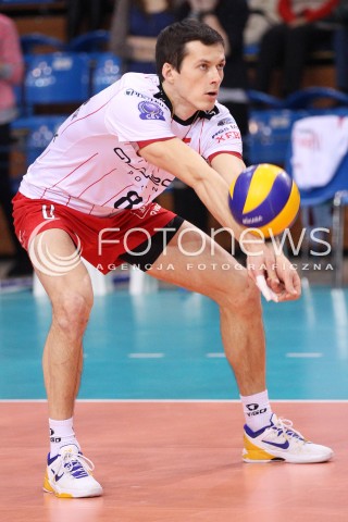  12.12.2012 RZESZOW SIATKOWKA LIGA MISTRZOW MEN CEV VOLLEYBALL CHAMPIONS LEAGUE 2013 MATCH ASSECO RESOVIA RZESZOW - ARAGO DE SETE N/Z RAFAL BUSZEK  