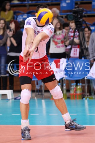  12.12.2012 RZESZOW SIATKOWKA LIGA MISTRZOW MEN CEV VOLLEYBALL CHAMPIONS LEAGUE 2013 MATCH ASSECO RESOVIA RZESZOW - ARAGO DE SETE N/Z ALEH ACHREM OLIEG AKHREM  