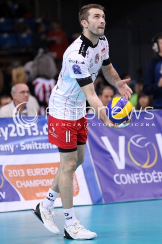  12.12.2012 RZESZOW SIATKOWKA LIGA MISTRZOW MEN CEV VOLLEYBALL CHAMPIONS LEAGUE 2013 MATCH ASSECO RESOVIA RZESZOW - ARAGO DE SETE N/Z NIKOLA KOVACEVIC  