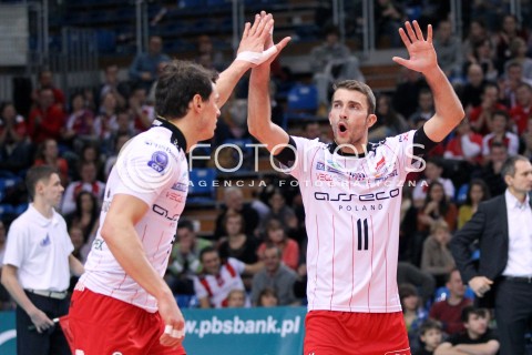  12.12.2012 RZESZOW SIATKOWKA LIGA MISTRZOW MEN CEV VOLLEYBALL CHAMPIONS LEAGUE 2013 MATCH ASSECO RESOVIA RZESZOW - ARAGO DE SETE N/Z RADOSC ZBIGNIEW BARTMAN NIKOLA KOVACEVIC  