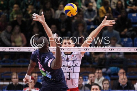  12.12.2012 RZESZOW SIATKOWKA LIGA MISTRZOW MEN CEV VOLLEYBALL CHAMPIONS LEAGUE 2013 MATCH ASSECO RESOVIA RZESZOW - ARAGO DE SETE N/Z WOJCIECH GRZYB JOSE TREFLE  
