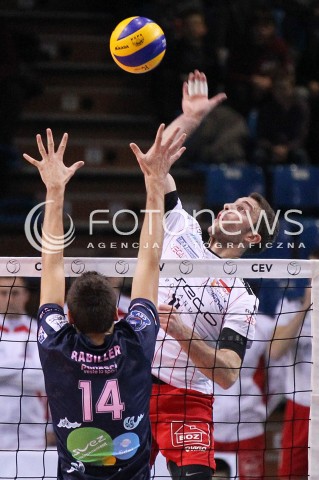  12.12.2012 RZESZOW SIATKOWKA LIGA MISTRZOW MEN CEV VOLLEYBALL CHAMPIONS LEAGUE 2013 MATCH ASSECO RESOVIA RZESZOW - ARAGO DE SETE N/Z NIKOLA KOVACEVIC STANISLAS RABILLER  