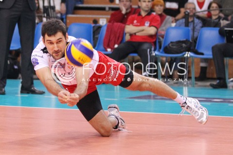  12.12.2012 RZESZOW SIATKOWKA LIGA MISTRZOW MEN CEV VOLLEYBALL CHAMPIONS LEAGUE 2013 MATCH ASSECO RESOVIA RZESZOW - ARAGO DE SETE N/Z GRZEGORZ KOSOK  