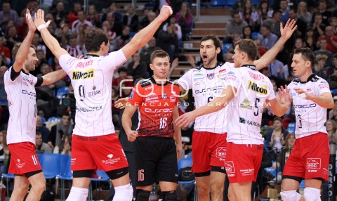  12.12.2012 RZESZOW SIATKOWKA LIGA MISTRZOW MEN CEV VOLLEYBALL CHAMPIONS LEAGUE 2013 MATCH ASSECO RESOVIA RZESZOW - ARAGO DE SETE N/Z RADOSC WYGRANA ZBIGNIEW BARTMAN NIKOLA KOVACEVIC GRZEGORZ KOSOK KRZYSZTOF IGNACZAK ALEH ACHREM OLIEG AKHREM LUKAS TICHACEK  