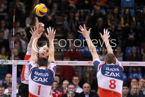  15.12.2012 RZESZOW SIATKOWKA PLUS LIGA 2012/2013 MEN VOLLEYBALL POLAND POLISH PLUSLIGA LEAGUE SEASON 2012/2013 MECZ ASSECO RESOVIA RZESZOW - ZAKSA KEDZIERZYN KOZLE N/Z ZBIGNIEW BARTMAN JURIJ GLADYR SERHIY KAPELUS  