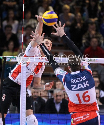  15.12.2012 RZESZOW SIATKOWKA PLUS LIGA 2012/2013 MEN VOLLEYBALL POLAND POLISH PLUSLIGA LEAGUE SEASON 2012/2013 MECZ ASSECO RESOVIA RZESZOW - ZAKSA KEDZIERZYN KOZLE N/Z ZBIGNIEW BARTMAN MICHAL RUCIAK  