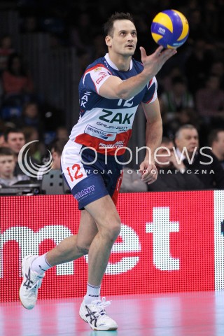  15.12.2012 RZESZOW SIATKOWKA PLUS LIGA 2012/2013 MEN VOLLEYBALL POLAND POLISH PLUSLIGA LEAGUE SEASON 2012/2013 MECZ ASSECO RESOVIA RZESZOW - ZAKSA KEDZIERZYN KOZLE N/Z FELIPE FONTELES  
