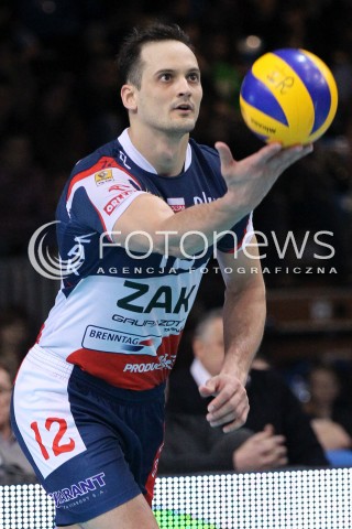  15.12.2012 RZESZOW SIATKOWKA PLUS LIGA 2012/2013 MEN VOLLEYBALL POLAND POLISH PLUSLIGA LEAGUE SEASON 2012/2013 MECZ ASSECO RESOVIA RZESZOW - ZAKSA KEDZIERZYN KOZLE N/Z FELIPE FONTELES  