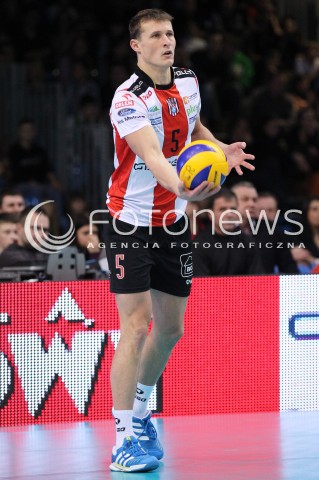  15.12.2012 RZESZOW SIATKOWKA PLUS LIGA 2012/2013 MEN VOLLEYBALL POLAND POLISH PLUSLIGA LEAGUE SEASON 2012/2013 MECZ ASSECO RESOVIA RZESZOW - ZAKSA KEDZIERZYN KOZLE N/Z LUKAS TICHACEK  