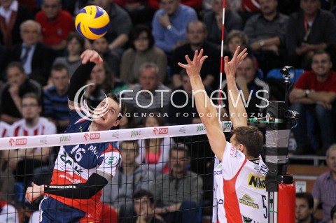  15.12.2012 RZESZOW SIATKOWKA PLUS LIGA 2012/2013 MEN VOLLEYBALL POLAND POLISH PLUSLIGA LEAGUE SEASON 2012/2013 MECZ ASSECO RESOVIA RZESZOW - ZAKSA KEDZIERZYN KOZLE N/Z MICHAL RUCIAK LUKAS TICHACEK  