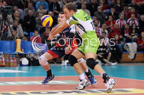  15.12.2012 RZESZOW SIATKOWKA PLUS LIGA 2012/2013 MEN VOLLEYBALL POLAND POLISH PLUSLIGA LEAGUE SEASON 2012/2013 MECZ ASSECO RESOVIA RZESZOW - ZAKSA KEDZIERZYN KOZLE N/Z PIOTR GACEK MICHAL RUCIAK  
