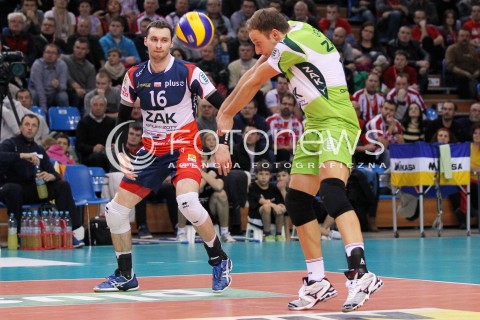  15.12.2012 RZESZOW SIATKOWKA PLUS LIGA 2012/2013 MEN VOLLEYBALL POLAND POLISH PLUSLIGA LEAGUE SEASON 2012/2013 MECZ ASSECO RESOVIA RZESZOW - ZAKSA KEDZIERZYN KOZLE N/Z PIOTR GACEK MICHAL RUCIAK  