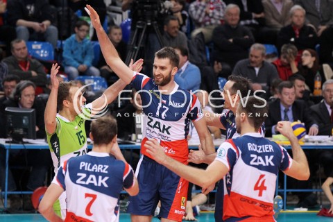  15.12.2012 RZESZOW SIATKOWKA PLUS LIGA 2012/2013 MEN VOLLEYBALL POLAND POLISH PLUSLIGA LEAGUE SEASON 2012/2013 MECZ ASSECO RESOVIA RZESZOW - ZAKSA KEDZIERZYN KOZLE N/Z RADOSC MARCIN MOZDZONEK ANTONIN ROUZIER PIOTR GACEK GRZEGORZ PILARZ FELIPE FONTELES  