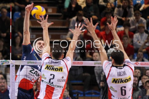  15.12.2012 RZESZOW SIATKOWKA PLUS LIGA 2012/2013 MEN VOLLEYBALL POLAND POLISH PLUSLIGA LEAGUE SEASON 2012/2013 MECZ ASSECO RESOVIA RZESZOW - ZAKSA KEDZIERZYN KOZLE N/Z ANTONIN ROUZIER PAUL LOTMAN GRZEGORZ KOSOK  