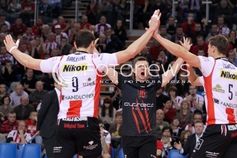  15.12.2012 RZESZOW SIATKOWKA PLUS LIGA 2012/2013 MEN VOLLEYBALL POLAND POLISH PLUSLIGA LEAGUE SEASON 2012/2013 MECZ ASSECO RESOVIA RZESZOW - ZAKSA KEDZIERZYN KOZLE N/Z RADOSC KRZYSZTOF IGNACZAK  