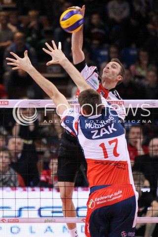  15.12.2012 RZESZOW SIATKOWKA PLUS LIGA 2012/2013 MEN VOLLEYBALL POLAND POLISH PLUSLIGA LEAGUE SEASON 2012/2013 MECZ ASSECO RESOVIA RZESZOW - ZAKSA KEDZIERZYN KOZLE N/Z NIKOLA KOVACEVIC MARCIN MOZDZONEK  