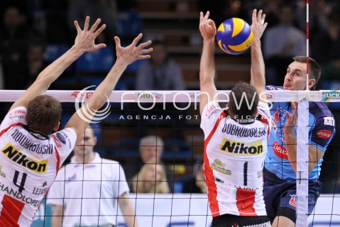  04.01.2013 RZESZOW SIATKOWKA PLUS LIGA 2012/2013 MEN VOLLEYBALL POLAND POLISH PLUSLIGA LEAGUE SEASON 2012/2013 MECZ ASSECO RESOVIA RZESZOW - DELECTA BYDGOSZCZ N/Z MARCIN WIKA PIOTR NOWAKOWSKI MACIEJ DOBROWOLSKI  