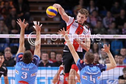  04.01.2013 RZESZOW SIATKOWKA PLUS LIGA 2012/2013 MEN VOLLEYBALL POLAND POLISH PLUSLIGA LEAGUE SEASON 2012/2013 MECZ ASSECO RESOVIA RZESZOW - DELECTA BYDGOSZCZ N/Z PIOTR NOWAKOWSKI WOJCIECH JURKIEWICZ MARCIN WIKA  