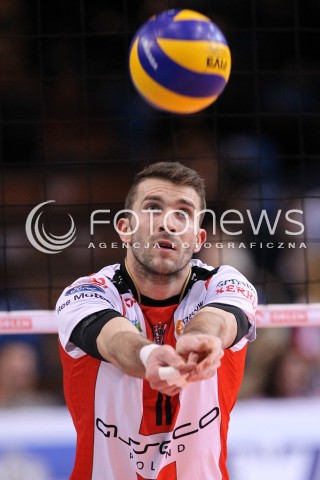  04.01.2013 RZESZOW SIATKOWKA PLUS LIGA 2012/2013 MEN VOLLEYBALL POLAND POLISH PLUSLIGA LEAGUE SEASON 2012/2013 MECZ ASSECO RESOVIA RZESZOW - DELECTA BYDGOSZCZ N/Z NIKOLA KOVACEVIC  