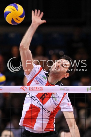  04.01.2013 RZESZOW SIATKOWKA PLUS LIGA 2012/2013 MEN VOLLEYBALL POLAND POLISH PLUSLIGA LEAGUE SEASON 2012/2013 MECZ ASSECO RESOVIA RZESZOW - DELECTA BYDGOSZCZ N/Z GRZEGORZ KOSOK  