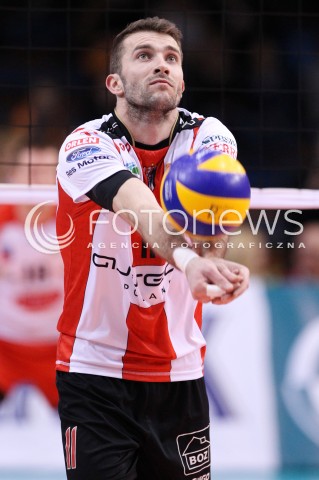  04.01.2013 RZESZOW SIATKOWKA PLUS LIGA 2012/2013 MEN VOLLEYBALL POLAND POLISH PLUSLIGA LEAGUE SEASON 2012/2013 MECZ ASSECO RESOVIA RZESZOW - DELECTA BYDGOSZCZ N/Z NIKOLA KOVACEVIC  