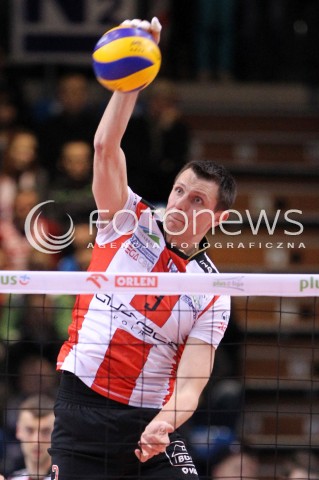  04.01.2013 RZESZOW SIATKOWKA PLUS LIGA 2012/2013 MEN VOLLEYBALL POLAND POLISH PLUSLIGA LEAGUE SEASON 2012/2013 MECZ ASSECO RESOVIA RZESZOW - DELECTA BYDGOSZCZ N/Z WOJCIECH GRZYB  