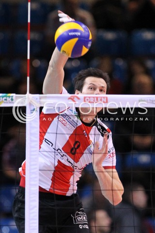  04.01.2013 RZESZOW SIATKOWKA PLUS LIGA 2012/2013 MEN VOLLEYBALL POLAND POLISH PLUSLIGA LEAGUE SEASON 2012/2013 MECZ ASSECO RESOVIA RZESZOW - DELECTA BYDGOSZCZ N/Z RAFAL BUSZEK  