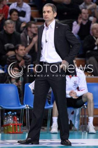  04.01.2013 RZESZOW SIATKOWKA PLUS LIGA 2012/2013 MEN VOLLEYBALL POLAND POLISH PLUSLIGA LEAGUE SEASON 2012/2013 MECZ ASSECO RESOVIA RZESZOW - DELECTA BYDGOSZCZ N/Z ANDRZEJ KOWAL TRENER ( HEAD COACH )  