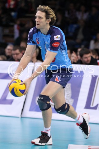  04.01.2013 RZESZOW SIATKOWKA PLUS LIGA 2012/2013 MEN VOLLEYBALL POLAND POLISH PLUSLIGA LEAGUE SEASON 2012/2013 MECZ ASSECO RESOVIA RZESZOW - DELECTA BYDGOSZCZ N/Z STEPHANE ANTIGA  