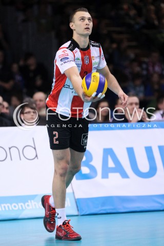  04.01.2013 RZESZOW SIATKOWKA PLUS LIGA 2012/2013 MEN VOLLEYBALL POLAND POLISH PLUSLIGA LEAGUE SEASON 2012/2013 MECZ ASSECO RESOVIA RZESZOW - DELECTA BYDGOSZCZ N/Z PAUL LOTMAN  
