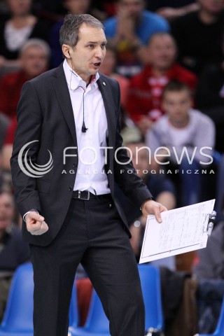  04.01.2013 RZESZOW SIATKOWKA PLUS LIGA 2012/2013 MEN VOLLEYBALL POLAND POLISH PLUSLIGA LEAGUE SEASON 2012/2013 MECZ ASSECO RESOVIA RZESZOW - DELECTA BYDGOSZCZ N/Z ANDRZEJ KOWAL TRENER ( HEAD COACH ) RADOSC  