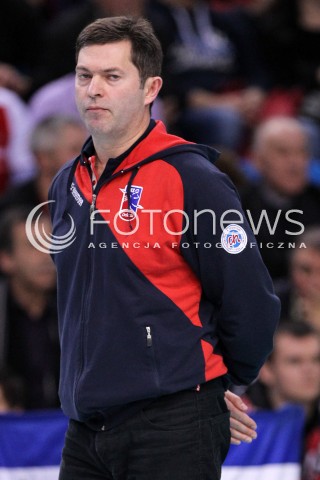  04.01.2013 RZESZOW SIATKOWKA PLUS LIGA 2012/2013 MEN VOLLEYBALL POLAND POLISH PLUSLIGA LEAGUE SEASON 2012/2013 MECZ ASSECO RESOVIA RZESZOW - DELECTA BYDGOSZCZ N/Z PIOTR MAKOWSKI ( HEAD COACH ) TRENER  