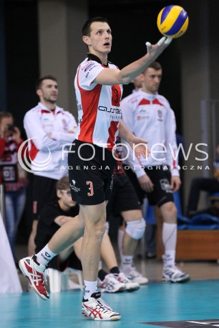  04.01.2013 RZESZOW SIATKOWKA PLUS LIGA 2012/2013 MEN VOLLEYBALL POLAND POLISH PLUSLIGA LEAGUE SEASON 2012/2013 MECZ ASSECO RESOVIA RZESZOW - DELECTA BYDGOSZCZ N/Z WOJCIECH GRZYB  