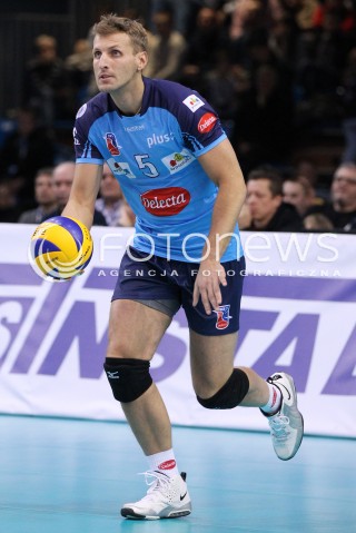  04.01.2013 RZESZOW SIATKOWKA PLUS LIGA 2012/2013 MEN VOLLEYBALL POLAND POLISH PLUSLIGA LEAGUE SEASON 2012/2013 MECZ ASSECO RESOVIA RZESZOW - DELECTA BYDGOSZCZ N/Z PIOTR LIPINSKI  