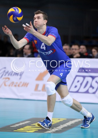  09.01.2013 RZESZOW SIATKOWKA MEZCZYZN PUCHAR POLSKI SEZON 2012/2013 <br />MEN VOLLEYBALL POLAND POLISH CUP SEASON 2012/2013 MECZ ASSECO RESOVIA RZESZOW - EFFECTOR KIELCE <br />N/Z PIOTR ORCZYK  