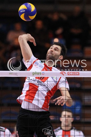  09.01.2013 RZESZOW SIATKOWKA MEZCZYZN PUCHAR POLSKI SEZON 2012/2013 <br />MEN VOLLEYBALL POLAND POLISH CUP SEASON 2012/2013 MECZ ASSECO RESOVIA RZESZOW - EFFECTOR KIELCE <br />N/Z GRZEGORZ KOSOK  