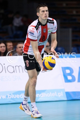  09.01.2013 RZESZOW SIATKOWKA MEZCZYZN PUCHAR POLSKI SEZON 2012/2013 <br />MEN VOLLEYBALL POLAND POLISH CUP SEASON 2012/2013 MECZ ASSECO RESOVIA RZESZOW - EFFECTOR KIELCE <br />N/Z RAFAL BUSZEK  
