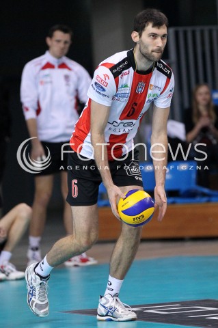 09.01.2013 RZESZOW SIATKOWKA MEZCZYZN PUCHAR POLSKI SEZON 2012/2013 <br />MEN VOLLEYBALL POLAND POLISH CUP SEASON 2012/2013 MECZ ASSECO RESOVIA RZESZOW - EFFECTOR KIELCE <br />N/Z GRZEGORZ KOSOK  