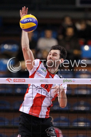  09.01.2013 RZESZOW SIATKOWKA MEZCZYZN PUCHAR POLSKI SEZON 2012/2013 <br />MEN VOLLEYBALL POLAND POLISH CUP SEASON 2012/2013 MECZ ASSECO RESOVIA RZESZOW - EFFECTOR KIELCE <br />N/Z GRZEGORZ KOSOK  