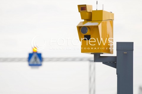  13.01.2013 RZESZOW ZDJECIE ILUSTRACYJNE N/Z ZOLTY FOTORADAR NA DRODZE  