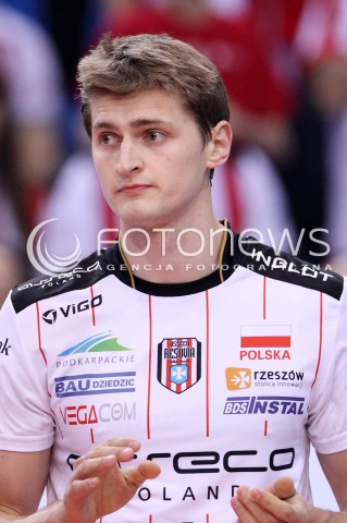  15.01.2013 RZESZOW SIATKOWKA LIGA MISTRZOW <br />MEN CEV VOLLEYBALL CHAMPIONS LEAGUE 2013 MATCH ASSECO RESOVIA RZESZOW - LUBE BANCA MARCHE MACERATA <br />N/Z PIOTR NOWAKOWSKI  