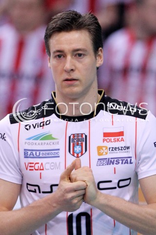  15.01.2013 RZESZOW SIATKOWKA LIGA MISTRZOW <br />MEN CEV VOLLEYBALL CHAMPIONS LEAGUE 2013 MATCH ASSECO RESOVIA RZESZOW - LUBE BANCA MARCHE MACERATA <br />N/Z JOCHEN SCHOPS  