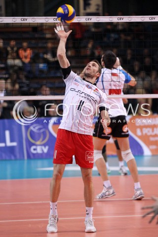  15.01.2013 RZESZOW SIATKOWKA LIGA MISTRZOW <br />MEN CEV VOLLEYBALL CHAMPIONS LEAGUE 2013 MATCH ASSECO RESOVIA RZESZOW - LUBE BANCA MARCHE MACERATA <br />N/Z NIKOLA KOVACEVIC  