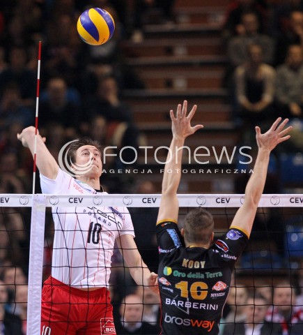  15.01.2013 RZESZOW SIATKOWKA LIGA MISTRZOW <br />MEN CEV VOLLEYBALL CHAMPIONS LEAGUE 2013 MATCH ASSECO RESOVIA RZESZOW - LUBE BANCA MARCHE MACERATA <br />N/Z JOCHEN SCHOPS DICK KOOY  