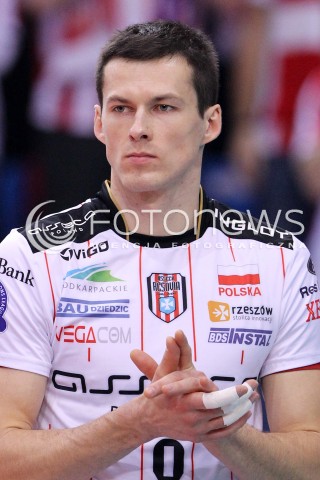  15.01.2013 RZESZOW SIATKOWKA LIGA MISTRZOW <br />MEN CEV VOLLEYBALL CHAMPIONS LEAGUE 2013 MATCH ASSECO RESOVIA RZESZOW - LUBE BANCA MARCHE MACERATA <br />N/Z RAFAL BUSZEK  