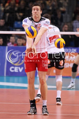  15.01.2013 RZESZOW SIATKOWKA LIGA MISTRZOW <br />MEN CEV VOLLEYBALL CHAMPIONS LEAGUE 2013 MATCH ASSECO RESOVIA RZESZOW - LUBE BANCA MARCHE MACERATA <br />N/Z JOCHEN SCHOPS  