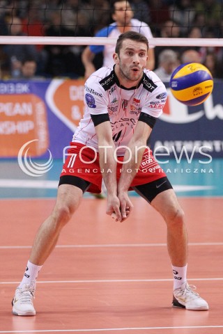  15.01.2013 RZESZOW SIATKOWKA LIGA MISTRZOW <br />MEN CEV VOLLEYBALL CHAMPIONS LEAGUE 2013 MATCH ASSECO RESOVIA RZESZOW - LUBE BANCA MARCHE MACERATA <br />N/Z NIKOLA KOVACEVIC  